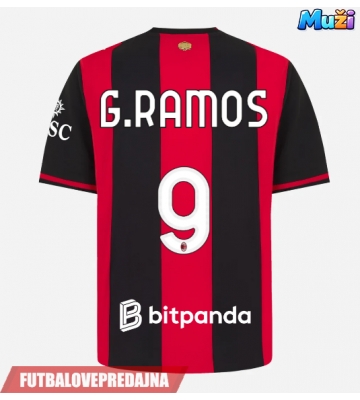 Lacne Muži Futbalové dres AC Milan Goncalo Ramos #9 2026-27 Krátky Rukáv - Domáci